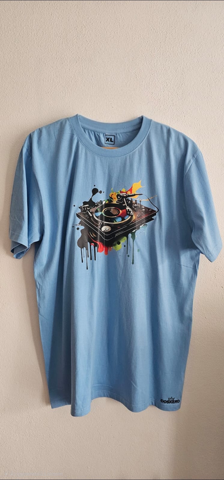 Powder Blue Record Player T-Shirt