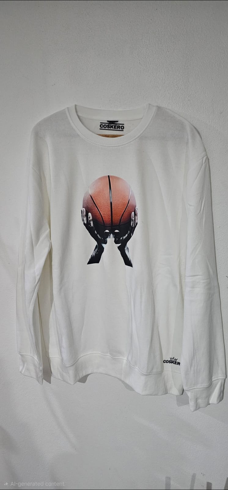 White Basketball Graphic T-Shirt - Street Style